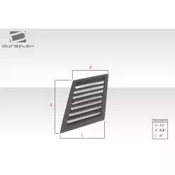 Universal Trackstar 1 Hood Vents - 3 Piece image - 27