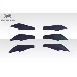 2013-2020 Scion FR-S Toyota 86 Subaru BRZ GT500 V3 Rear Bumper Canards - 6 Piece image - 7