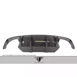 2011-2016 BMW M5 F10 Carbon AF-1 Rear Diffuser ( CFP ) - 1 Piece image - 12