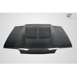1987-1993 Ford Mustang Carbon Creations GT500 V2 Hood - 1 Piece image - 7