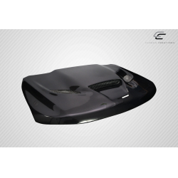 2011-2022 Jeep Grand Cherokee Carbon Creations Hellcat Look Hood - 1 Piece image - 9
