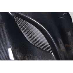 2011-2022 Jeep Grand Cherokee Carbon Creations Hellcat Look Hood - 1 Piece image - 12