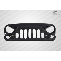 2007-2018 Jeep Wrangler Carbon Creations Predator Grille - 1 Piece image - 6