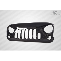 2007-2018 Jeep Wrangler Carbon Creations Predator Grille - 1 Piece image - 8