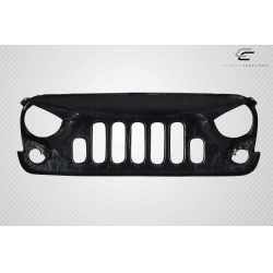 2007-2018 Jeep Wrangler Carbon Creations Predator Grille - 1 Piece image - 9