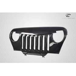 1997-2006 Jeep Wrangler Carbon Creations Predator Grille - 1 Piece (S) image - 8