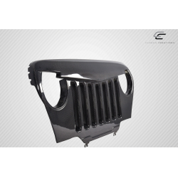 1997-2006 Jeep Wrangler Carbon Creations Predator Grille - 1 Piece (S) image - 9
