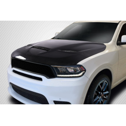 2011-2023 Dodge Durango Carbon Creations SRT Hellcat Look Hood - 1 Piece image - 10
