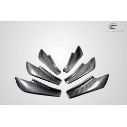 2013-2020 Scion FR-S Toyota 86 Subaru BRZ Carbon Creations GT500 V3 Rear Bumper Canards - 6 Piece image - 8