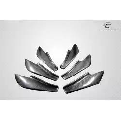 2013-2020 Scion FR-S Toyota 86 Subaru BRZ GT500 V3 Rear Bumper Canards - 6 Piece image - 8