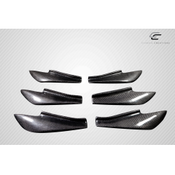 2013-2020 Scion FR-S Toyota 86 Subaru BRZ Carbon Creations GT500 V3 Rear Bumper Canards - 6 Piece image - 9