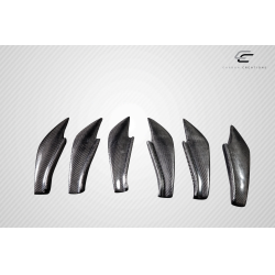 2013-2020 Scion FR-S Toyota 86 Subaru BRZ Carbon Creations GT500 V3 Rear Bumper Canards - 6 Piece image - 10