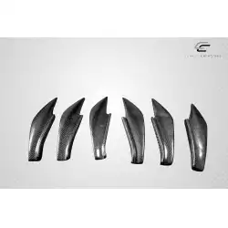 2013-2020 Scion FR-S Toyota 86 Subaru BRZ GT500 V3 Rear Bumper Canards - 6 Piece image - 10