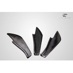 2013-2020 Scion FR-S Toyota 86 Subaru BRZ Carbon Creations GT500 V3 Rear Bumper Canards - 6 Piece image - 12