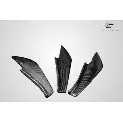 2013-2020 Scion FR-S Toyota 86 Subaru BRZ GT500 V3 Rear Bumper Canards - 6 Piece image - 12