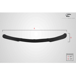 Universal Carbon Creations Adjustable Front Splitter - 3 Piece image - 8