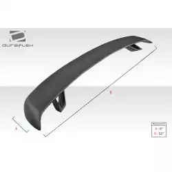 Universal Tri Force Rear Wing Spoiler - 1 Piece image - 23