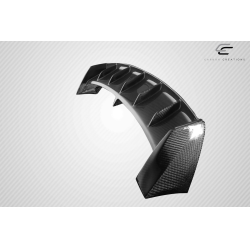 2012-2019 Fiat 500 Carbon Creations AVR Roof Wing Spoiler - 1 Piece image - 10