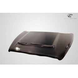 2002-2008 Dodge Ram 1500 2500 3500 Carbon Creations Demon Look Hood - 1 Piece image - 11