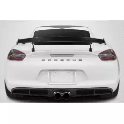 2014-2023 Porsche Cayman 718 GT4 Look Rear Wing Spoiler - 3 Piece image - 10