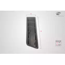 Universal Race Hood Louver Vents - 2 Piece image - 13