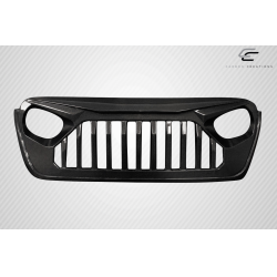 2018-2025 Jeep Wrangler JL Gladiator JT Carbon Creations Predator Grille - 1 Piece image - 9
