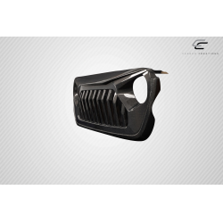 2018-2025 Jeep Wrangler JL Gladiator JT Carbon Creations Predator Grille - 1 Piece image - 11