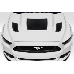 2015-2017 Ford Mustang Duraflex GT1 Hood Vents - 3 Piece image - 5