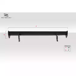 Universal BMW GTS Look Rear Wing Spoiler - 3 Piece image - 21