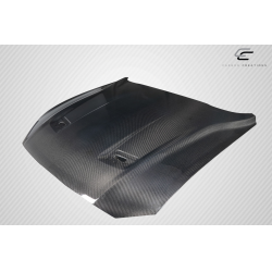 2018-2023 Ford Mustang Carbon Creations OEM Look Hood - 1 Piece image - 6