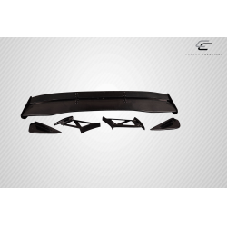 2002-2007 Mitsubishi Lancer 2003-2006 Mitsubishi Lancer Evolution 8 9 Carbon Creations VTX Trunk Lid Spoiler - 5 Piece image - 8