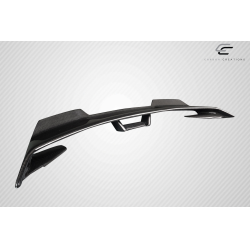 2015-2023 Ford Mustang Coupe Carbon Creations Performance PP1 Wicker Rear Wing Spoiler - 1 Piece image - 13