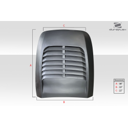 Universal Duraflex Venom Hood Scoop - 1 Piece image - 9