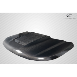 2016-2019 Ford Explorer Carbon Creations GT500 Look Hood - 1 Piece image - 11