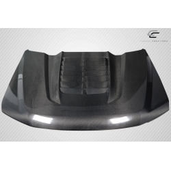2017-2022 Ford Super Duty F250 F350 F450 Carbon Creations GT500 V2 Look Hood - 1 Piece image - 9