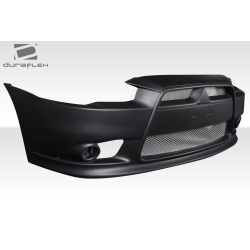 2008-2017 Mitsubishi Lancer Duraflex Ralliart Look Front Bumper - 1 Piece image - 9