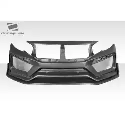 2016-2021 Honda Civic 4DR RBT Widebody Look Front Bumper - 1 Piece image - 7
