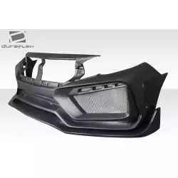 2016-2021 Honda Civic 4DR RBT Widebody Look Front Bumper - 1 Piece image - 8