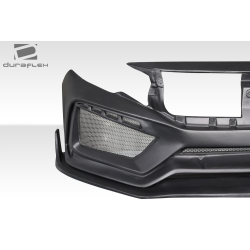 2016-2021 Honda Civic 4DR Duraflex RBT Widebody Look Front Bumper - 1 Piece image - 10
