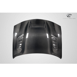 2006-2010 Dodge Charger Carbon Creations Hellcat Redeye Look hood - 1 Piece image - 9