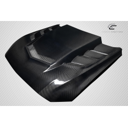 2018-2023 Ford Mustang Carbon Creations Interceptor Hood - 1 Piece image - 7