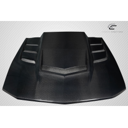2005-2009 Ford Mustang Carbon Creations Interceptor Hood - 1 Piece image - 6