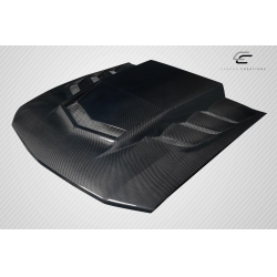 2005-2009 Ford Mustang Carbon Creations Interceptor Hood - 1 Piece image - 7