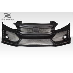 2012-2015 Honda Civic 4DR Duraflex FK8 Type R Look Front Bumper - 1 Piece image - 6