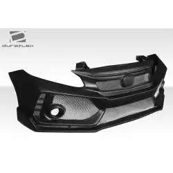 2012-2015 Honda Civic 4DR FK8 Type R Look Front Bumper - 1 Piece image - 7