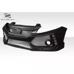 2012-2015 Honda Civic 4DR FK8 Type R Look Front Bumper - 1 Piece image - 8