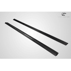 2008-2014 Mercedes Benz C Class W204 Carbon Creations Radian Side Skirt Rocker Panel Splitters - 2 Pieces image - 6
