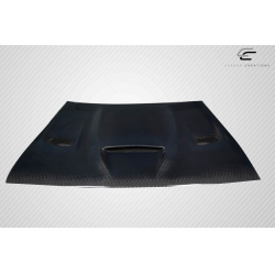 2008-2023 Dodge Challenger Carbon Creations Geo6ix Dritech Hellcat Look Hood - 1 Piece image - 6