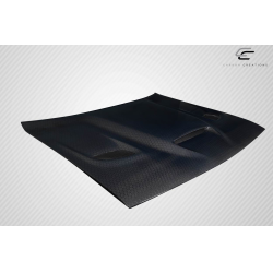 2008-2023 Dodge Challenger Carbon Creations Geo6ix Dritech Hellcat Look Hood - 1 Piece image - 8