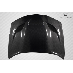 2015-2023 Dodge Charger Carbon Creations Geo6ix Dritech Hellcat Look Hood - 1 Piece image - 11